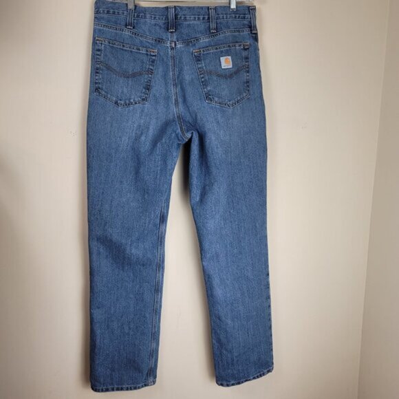 Carhartt Mens Relax Fit Work Jeans Size 36 - Picture 3 of 9